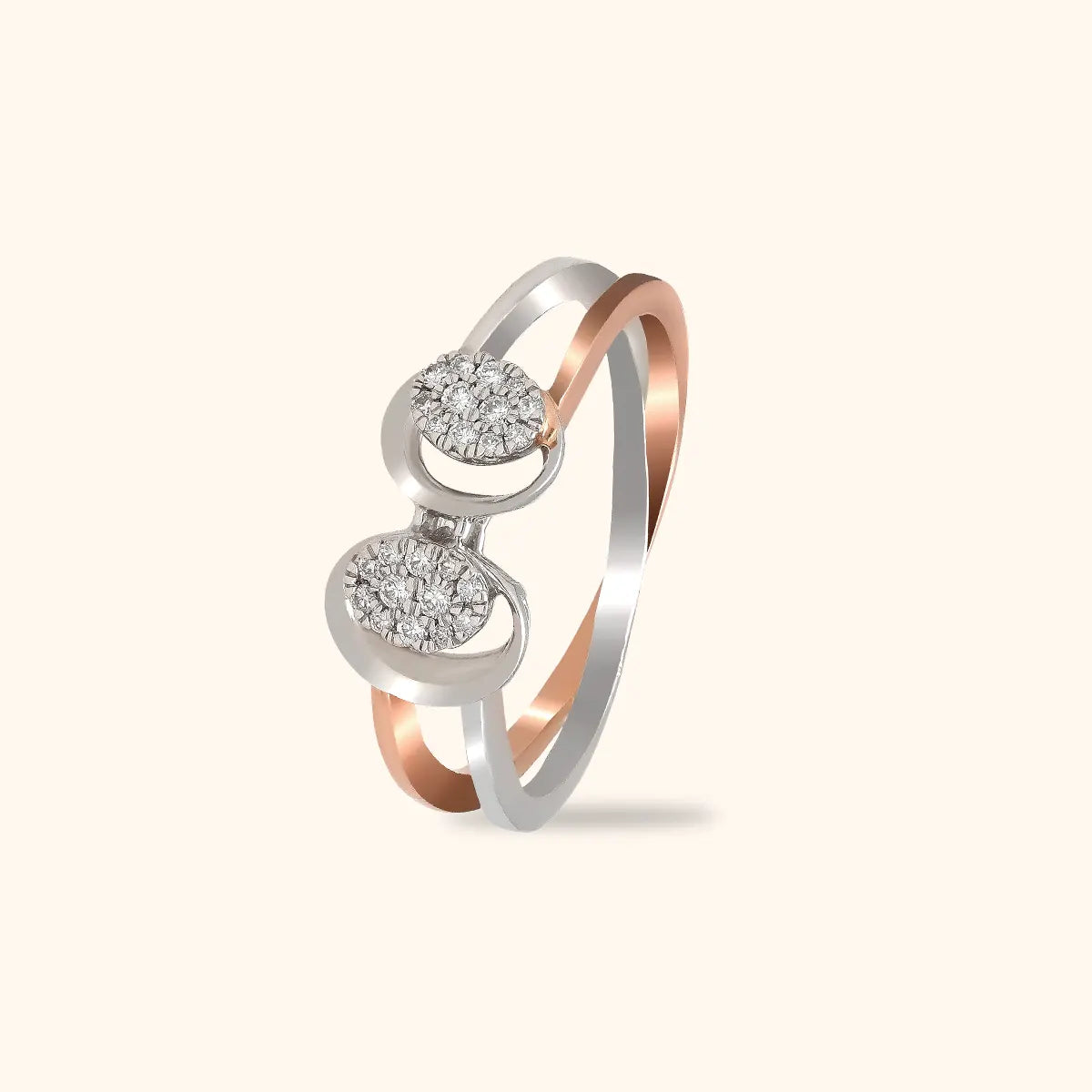 Buy Mine Platinum PT 950 Two Tone Purity Cocktail Ring for Women Online